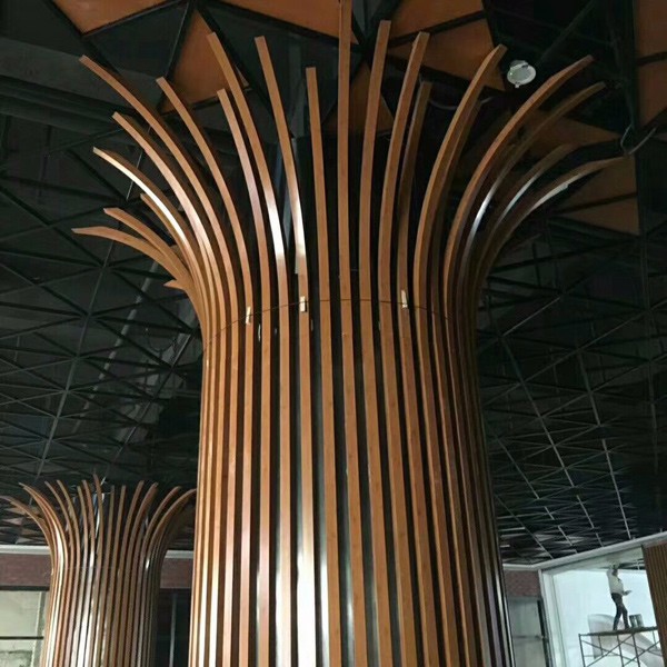 弧形木紋鋁方通